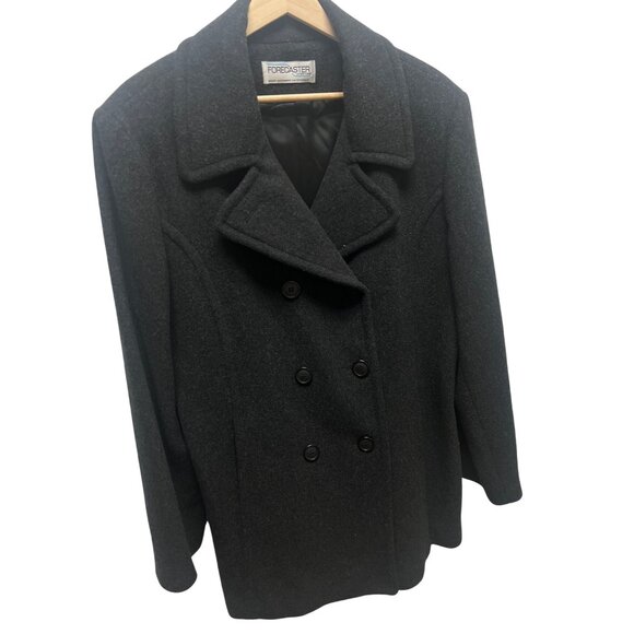 Forecaster of Boston Wool Cashmere Blend Dark Gray Peacoat - Picture 1 of 8